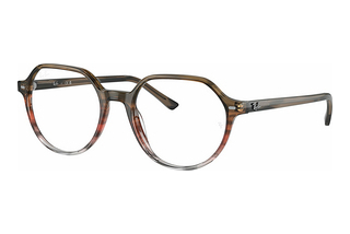 Ray-Ban RX5395 8251 Striped Brown & Red