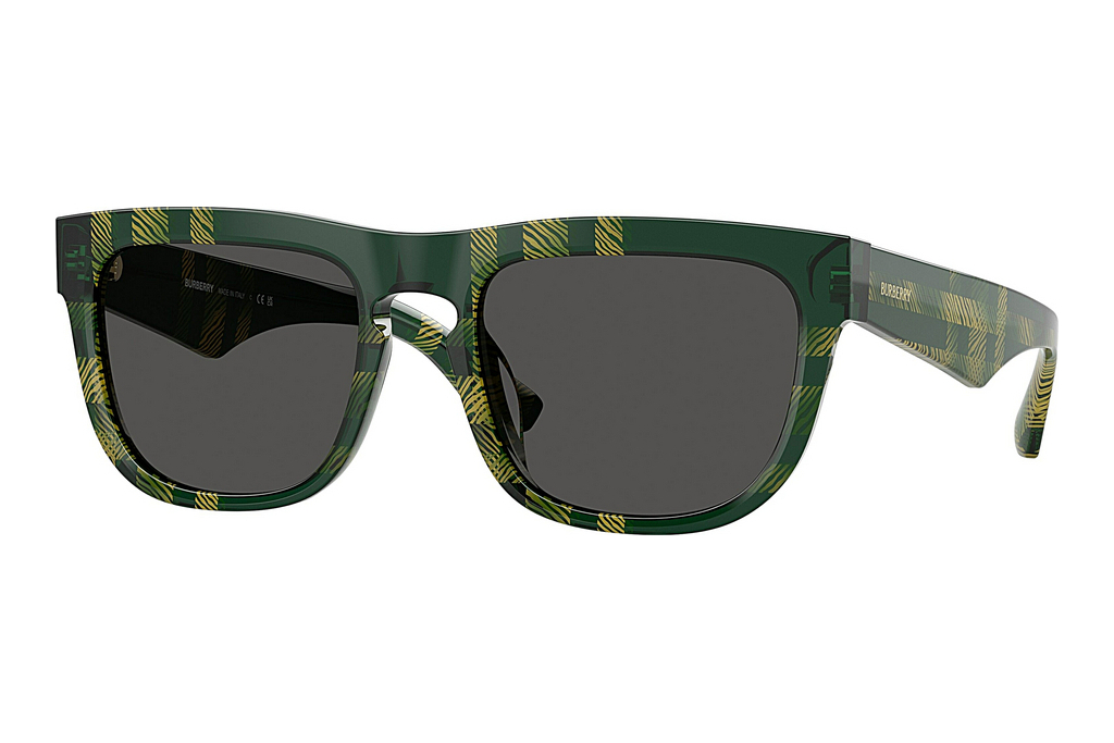 Burberry   BE4431U 412587 Dark GreyCheck Green