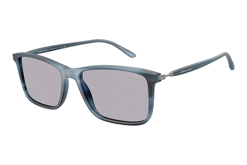 Giorgio Armani   AR8218 6165M3 Photo GreyMatte Striped Blue