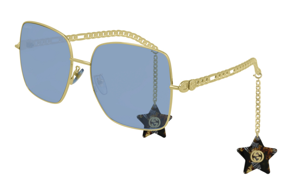 Gucci   GG0724S 004 BLUEgold-gold-blue
