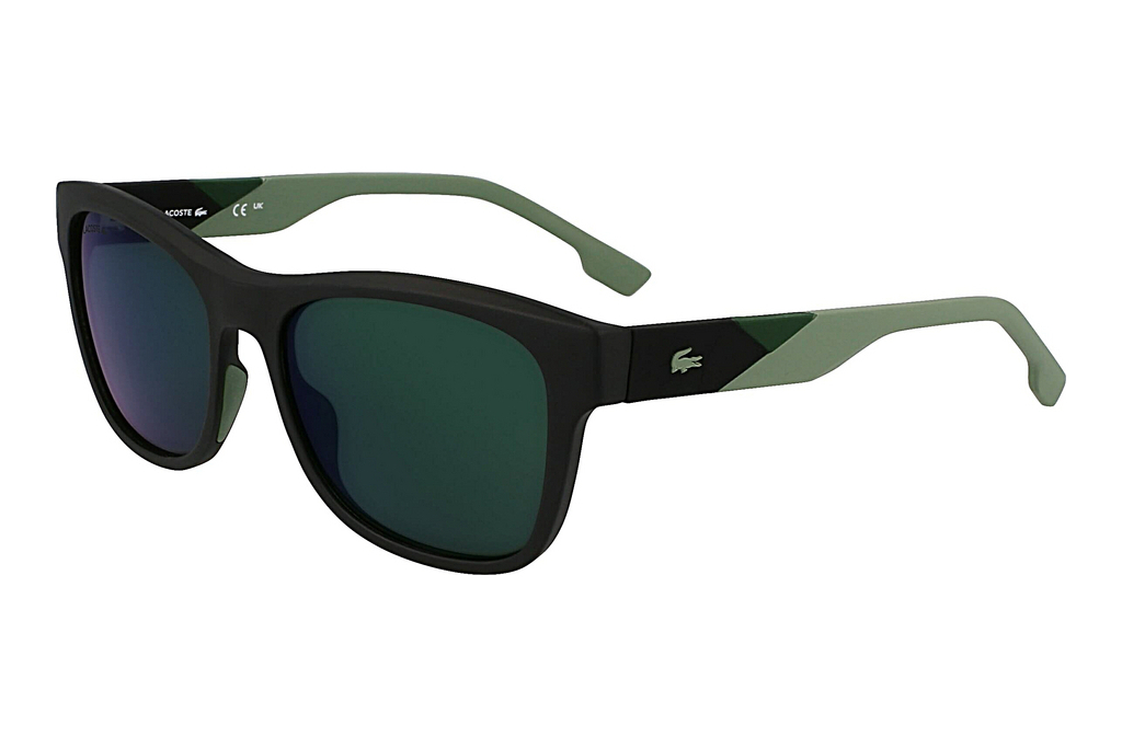 Lacoste   L6043S 002 BLACK MATTE BLACK/GREEN MIRROR