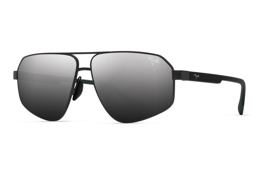 Maui Jim   Keawawa DSB620-02 Dual Mirror Silver to BlackMatte Gunmetal w/Black