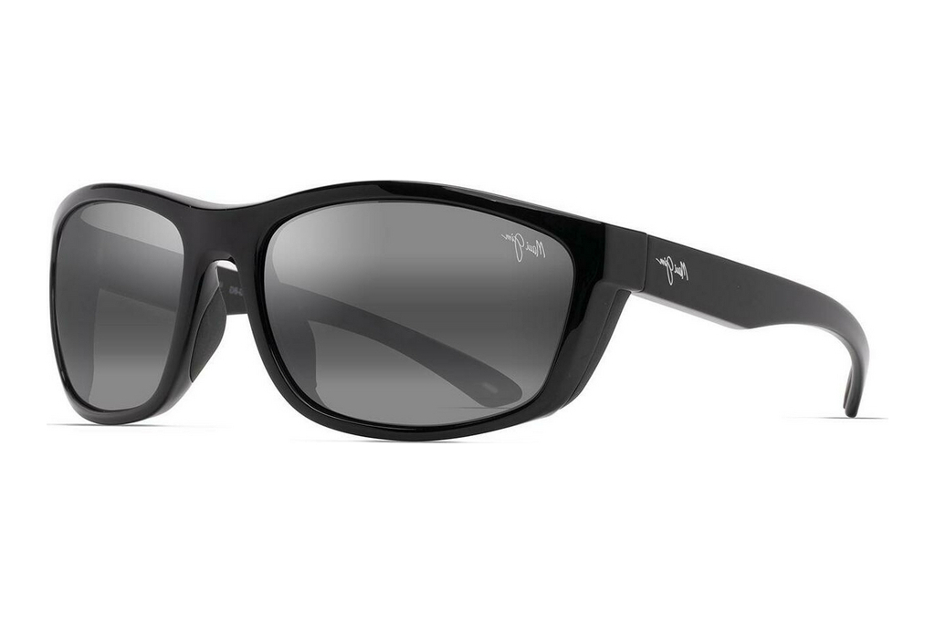 Maui Jim   Nuu Landing 869-02 Neutral GreyBlack Gloss w/Black Rubber