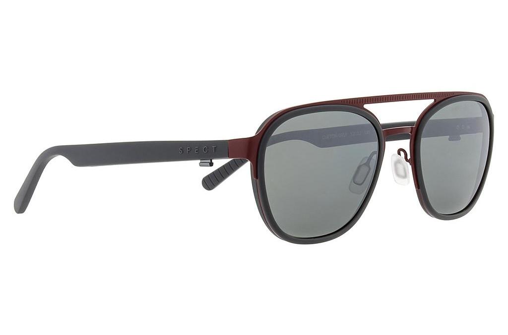 SPECT   CLIFTON 001P green with silver flash POLburgundy