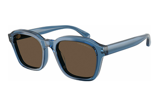 Emporio Armani EA4245U 624787 Solid BrownShiny Transparent Blue