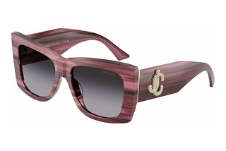 Jimmy Choo JC5036B 50648G Gradient GrayStriped Cranberry