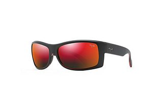 Maui Jim Equator RM848-04 Hawaii Lava ™Black w/Red Interior