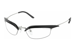 Prada PR B50S TZM08N Clear Blue Light FilterBlack/Silver