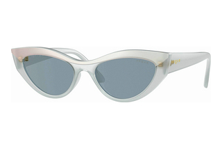 Vogue Eyewear VO5637SU 32201U Light Blue Mirror SilverTop White/Opal Milk